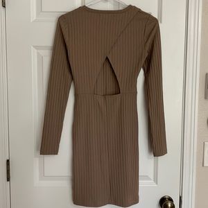 Triangle Cutout BodyCon Dress